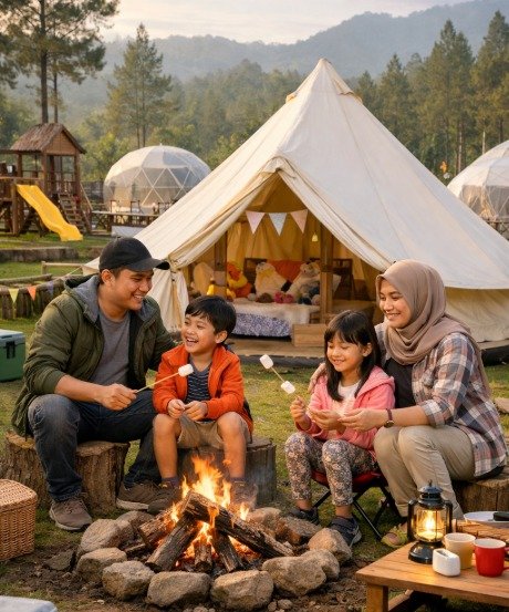 Glamping Anak di Bandung